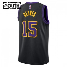 Los Angeles Lakers Austin Reaves Nike 2025-26 City Edition Musta Lasten Pelipaidat Swingman